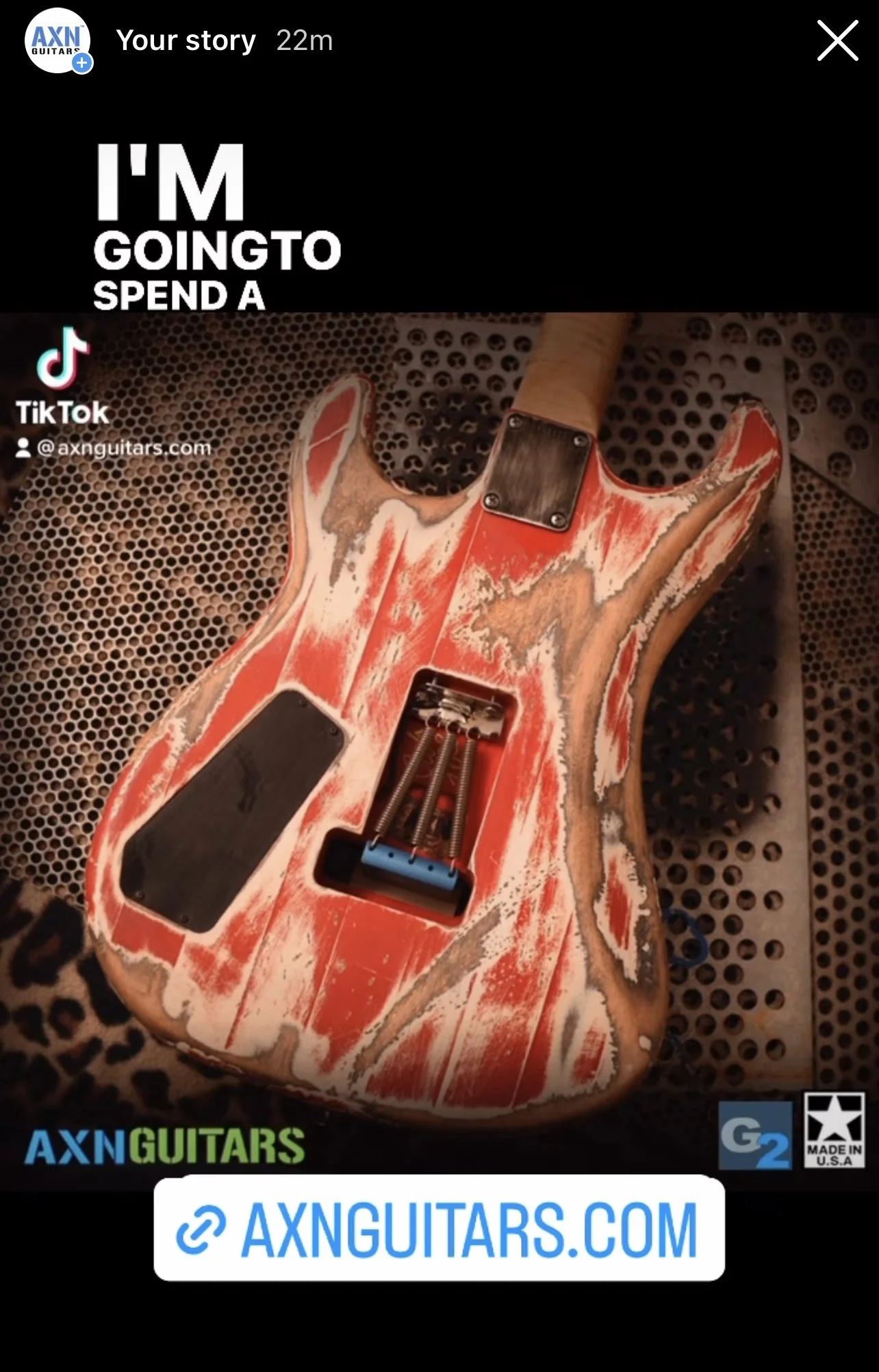 The Last AXN To Have A Banana or Hockey Stick Headstock — AXN™ Guitars